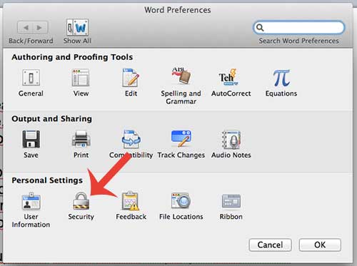 encrypt individual documents on word for mac 2011